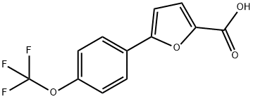 5-[4-(三氟甲氧基)苯基]呋喃-2-甲酸 结构式
