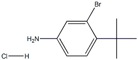 3-溴-4-(叔丁基)苯胺盐酸盐 结构式