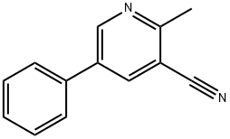 2-甲基-5-苯基氰吡啶 结构式