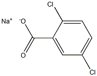 2,5-二氯苯甲酸钠 结构式