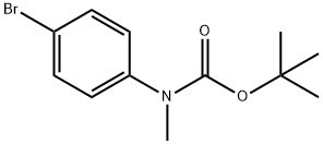 N-BOC-4-溴-N-甲基苯胺 结构式