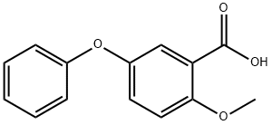 2-甲氧基-5-苯氧基苯甲酸 结构式