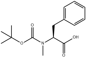 BOC-N-甲基-DL-苯丙氨酸 结构式