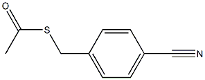 硫代乙酸S-(4-氰基-苄基)酯 结构式