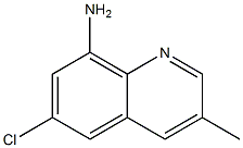 6-氯-3-甲基喹啉-8-胺 结构式