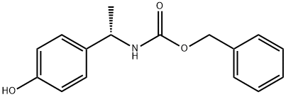 CarbaMic acid, N-[(1S)-1-(4-hydroxyphenyl)ethyl]-, phenylMethyl ester 结构式