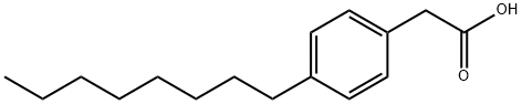 2-(4-辛基苯基)乙酸 结构式