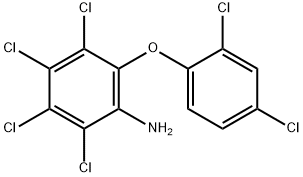 2,3,4,5-四氯-6-(2,4-二氯苯氧基)苯胺 结构式