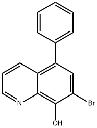 7-溴-5-苯基喹啉-8-醇 结构式