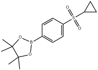 4-(Cyclopropylsulfonyl)phenylboronic acid pinacol ester 结构式