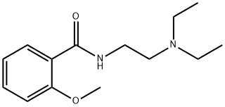 N-[2-(二乙氨基)乙基]-2-甲氧基苯甲酰胺 结构式