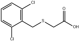 (2,6-二氯-苄基硫基)-乙酸 结构式