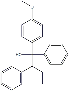 1-(4-甲氧基苯基)-1,2-二苯基-1-丁醇 结构式