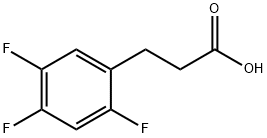 2,4,5-三氟苯丙酸 结构式