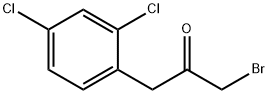 1-bromo-3-(2,4-dichlorophenyl)propan-2-one 结构式