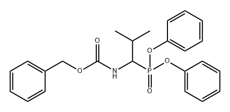 1-(CBZ-氨基)异丁基膦酸二苯酯 结构式