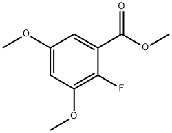 2-氟-3,5-二甲氧基苯甲酸甲酯 结构式