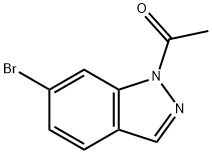 1-(6-溴-1H-吲唑-1-基)乙酮 结构式
