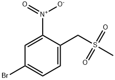 4-溴-1-((甲基磺酰基)甲基)-2-硝基苯 结构式