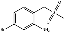 5-broMo-2-(MethylsulfonylMethyl)aniline 结构式