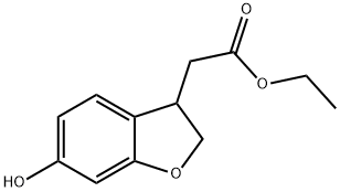 Ethyl 2-(6-hydroxy-2,3-dihydrobenzofuran-3-yl)acetate 结构式