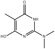 2-二甲氨基-4,6-二羟基-5-甲基嘧啶 结构式