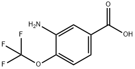 3-氨基-4-(三氟甲氧基)苯甲酸 结构式