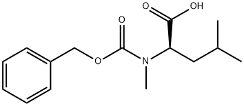 CBZ-N-甲基-D-亮氨酸 结构式