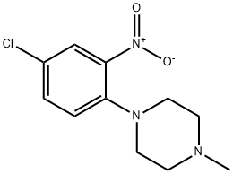 1-(4-氯-2-硝基苯基)-4-甲基哌嗪 结构式