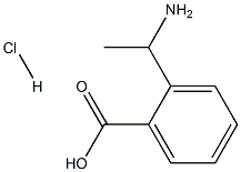 2-(1-氨基乙基)苯甲酸盐酸盐 结构式