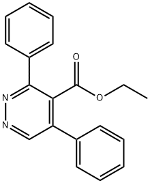 4-Pyridazinecarboxylic acid, 3,5-diphenyl-, ethyl ester 结构式