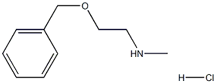 N-甲基-2-苄氧基乙胺盐酸盐 结构式