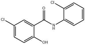 5-氯-N-(2-氯苯基)-2-羟基苯甲酰胺 结构式