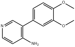 3-(3,4-二甲氧苯基)吡啶-4-胺 结构式