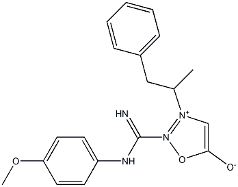 N-[[(4-Methoxyphenyl)aMino]carbonyl]-3-(1-Methyl-2-phenylethyl)sydnone IMine 结构式