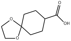 1,4-二氧杂螺癸烷[4.5]-8-羧酸 结构式