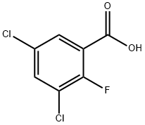 3,5-二氯-2-氟苯甲酸 结构式