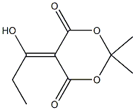 5-(1-hydroxypropylidene)-2,2-diMethyl-1,3-dioxane-4,6-dione 结构式