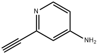 2-乙炔吡啶-4-胺 结构式
