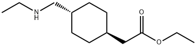 2-[反式-4-[(乙氨基)甲基]环己基]乙酸乙酯 结构式