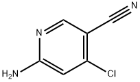 6-氨基-4-氯-3-氰基吡啶 结构式