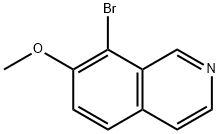 8-溴-7-甲氧基异喹啉 结构式