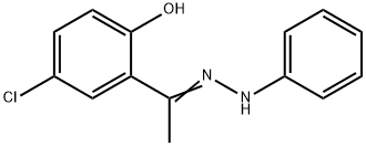 5 - 氯-2 - 羟基苯乙酮苯腙 结构式