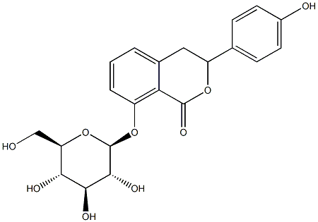 绣球酚 8-O-葡萄糖甙 结构式
