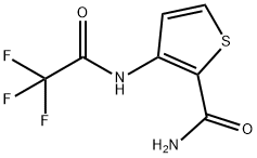 3-(2,2,2-TrifluoroacetylaMino)thiophene-2-carboxylic acid aMide 结构式