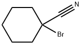 1-环己溴(溴代环己烷)-1-甲腈 结构式