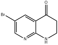 6-溴-2,3-二氢-1,8-萘啶-4(1H)-酮 结构式