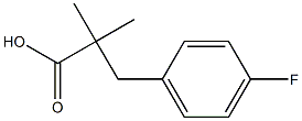 3-(4-氟苯基)-2,2-二甲基丙酸 结构式