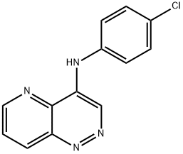 N-(4-氯苯基)吡啶并[3,2-C]哒嗪-4-胺 结构式