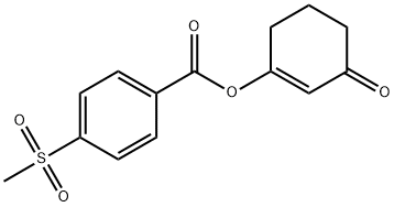 3-oxocyclohex-1-en-1-yl 4-(Methylsulfonyl)benzoate 结构式